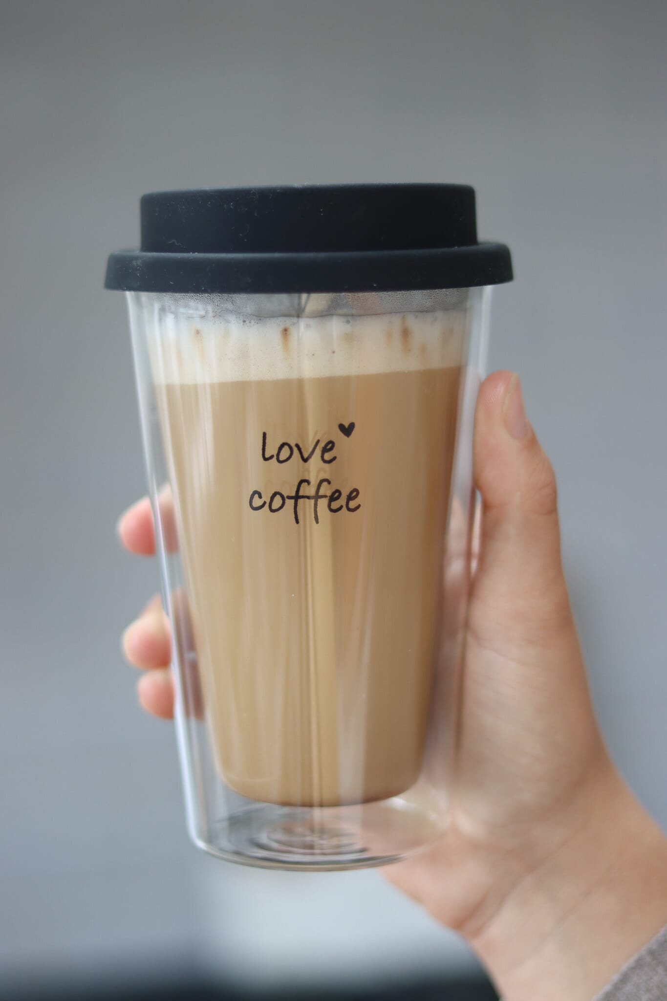 Double Wall Travel Mug Love Coffee Pretty Little Home