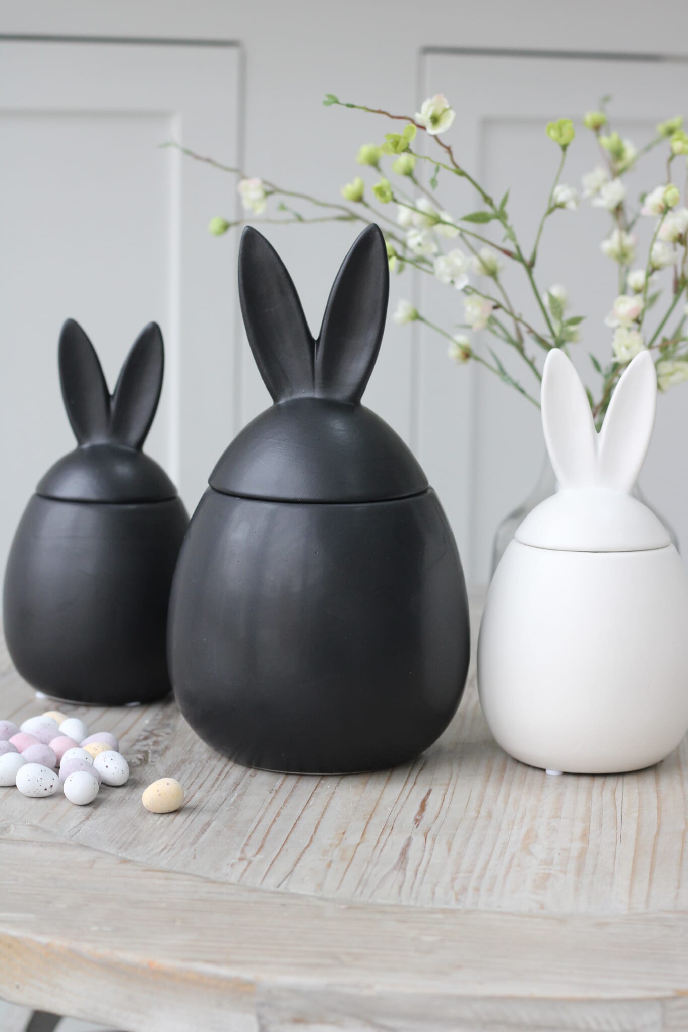 Glass Bunny Jar Set Pretty Little Home