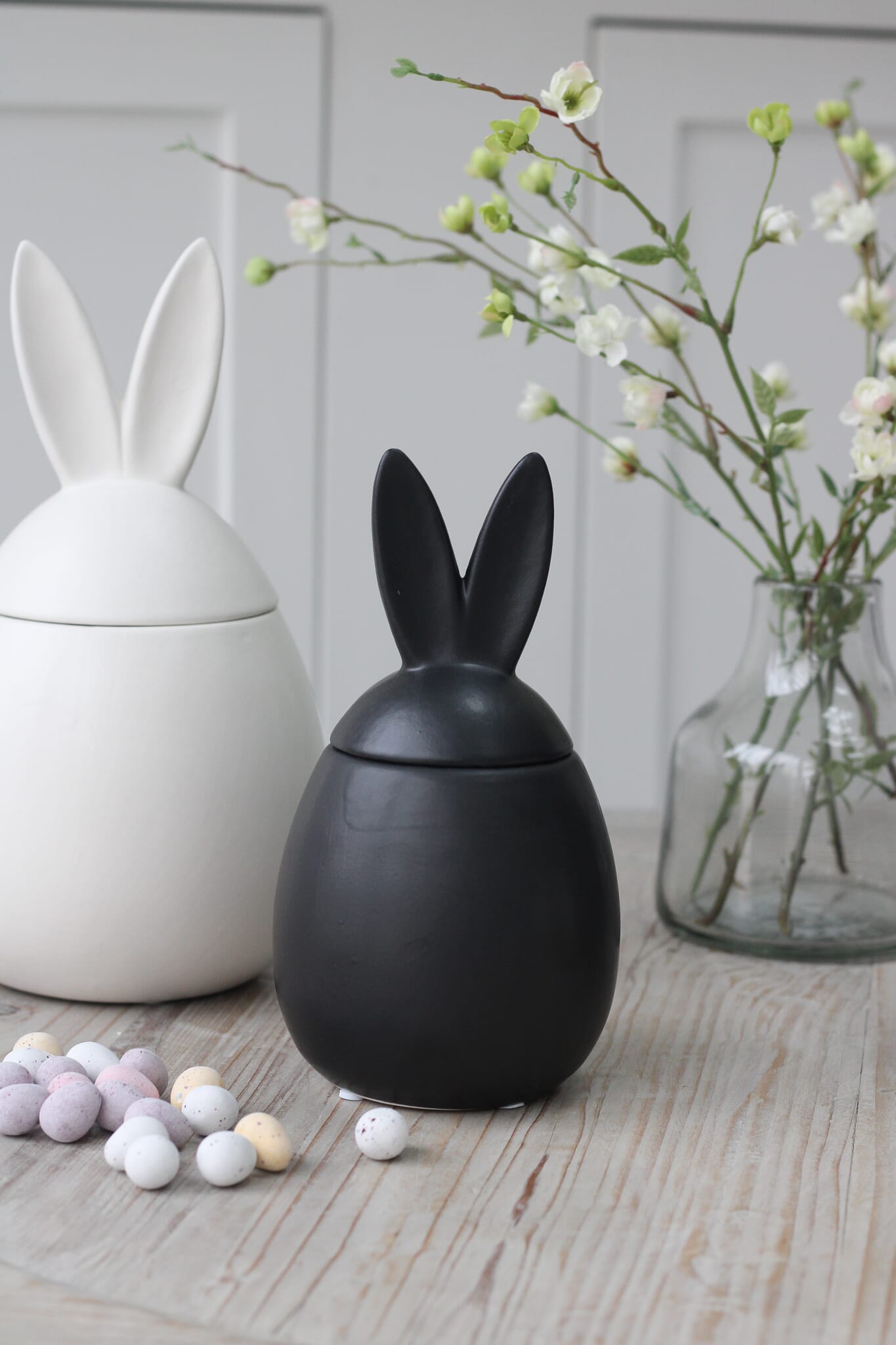 Glass Bunny Jar Set Pretty Little Home